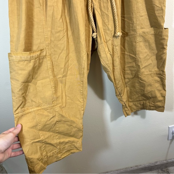 Free People Kahlani Harem Pull-On Pants Gold Medium NWT - Picture 7 of 15